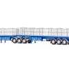 Drake ZT09283 AUSTRALIAN Maxitrans Freighter B Double Trailer Set Ross Transport Blue Pink - Scale 1:50