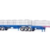 Drake ZT09283 AUSTRALIAN Maxitrans Freighter B Double Trailer Set Ross Transport Blue Pink - Scale 1:50