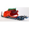 Drake ZT09328 Drake 2x8 Dolly and 4x8 Dragline Bucket Trailer with ESCO Bucket Centurion - Scale 1:50