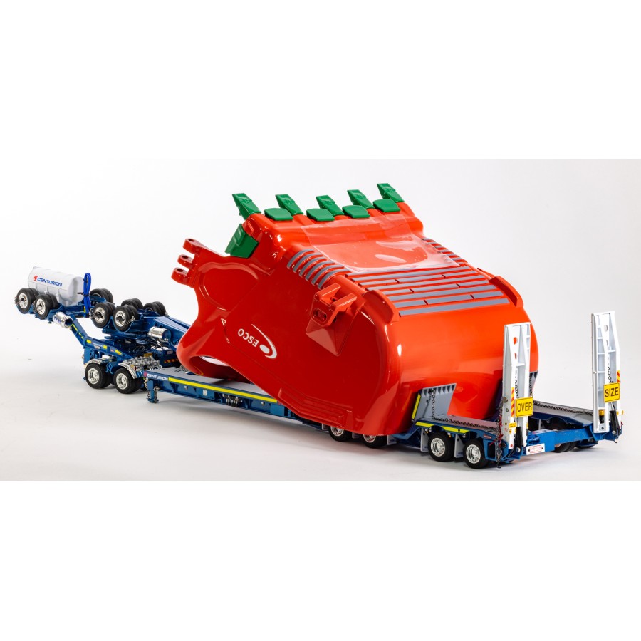 Drake ZT09328 Drake 2x8 Dolly and 4x8 Dragline Bucket Trailer with ESCO Bucket Centurion - Scale 1:50