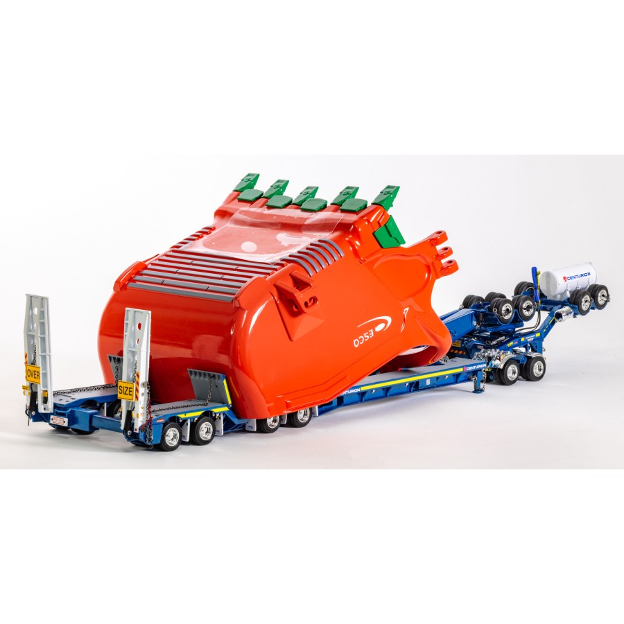 Drake ZT09328 Drake 2x8 Dolly and 4x8 Dragline Bucket Trailer with ESCO Bucket Centurion - Scale 1:50