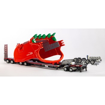 Drake ZT09329 Drake 2x8 Dolly and 4x8 Dragline Bucket Trailer with ESCO Bucket NHH - Scale 1:50
