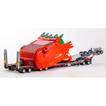 Drake ZT09329 Drake 2x8 Dolly and 4x8 Dragline Bucket Trailer with ESCO Bucket NHH - Scale 1:50