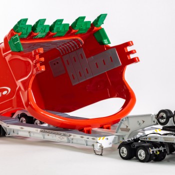 Drake ZT09330 Drake 2x8 Dolly and 4x8 Dragline Bucket Trailer with ESCO Bucket S & S Heavy Haulage - Scale 1:50