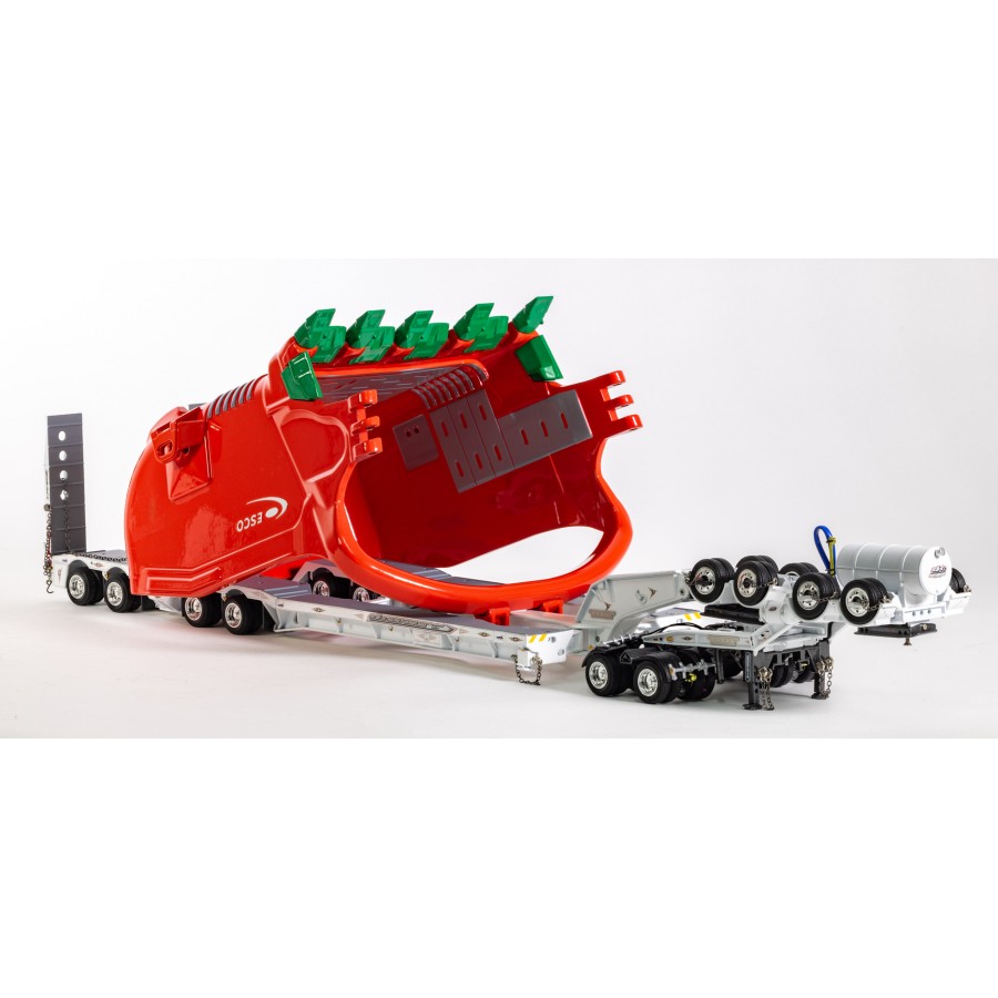 Drake ZT09330 Drake 2x8 Dolly and 4x8 Dragline Bucket Trailer with ESCO Bucket S & S Heavy Haulage - Scale 1:50