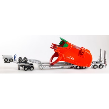 Drake ZT09330 Drake 2x8 Dolly and 4x8 Dragline Bucket Trailer with ESCO Bucket S & S Heavy Haulage - Scale 1:50