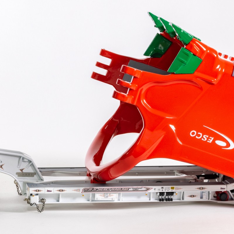 Drake ZT09330 Drake 2x8 Dolly and 4x8 Dragline Bucket Trailer with ESCO Bucket S & S Heavy Haulage - Scale 1:50