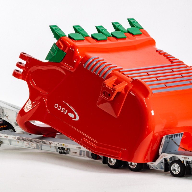 Drake ZT09330 Drake 2x8 Dolly and 4x8 Dragline Bucket Trailer with ESCO Bucket S & S Heavy Haulage - Scale 1:50