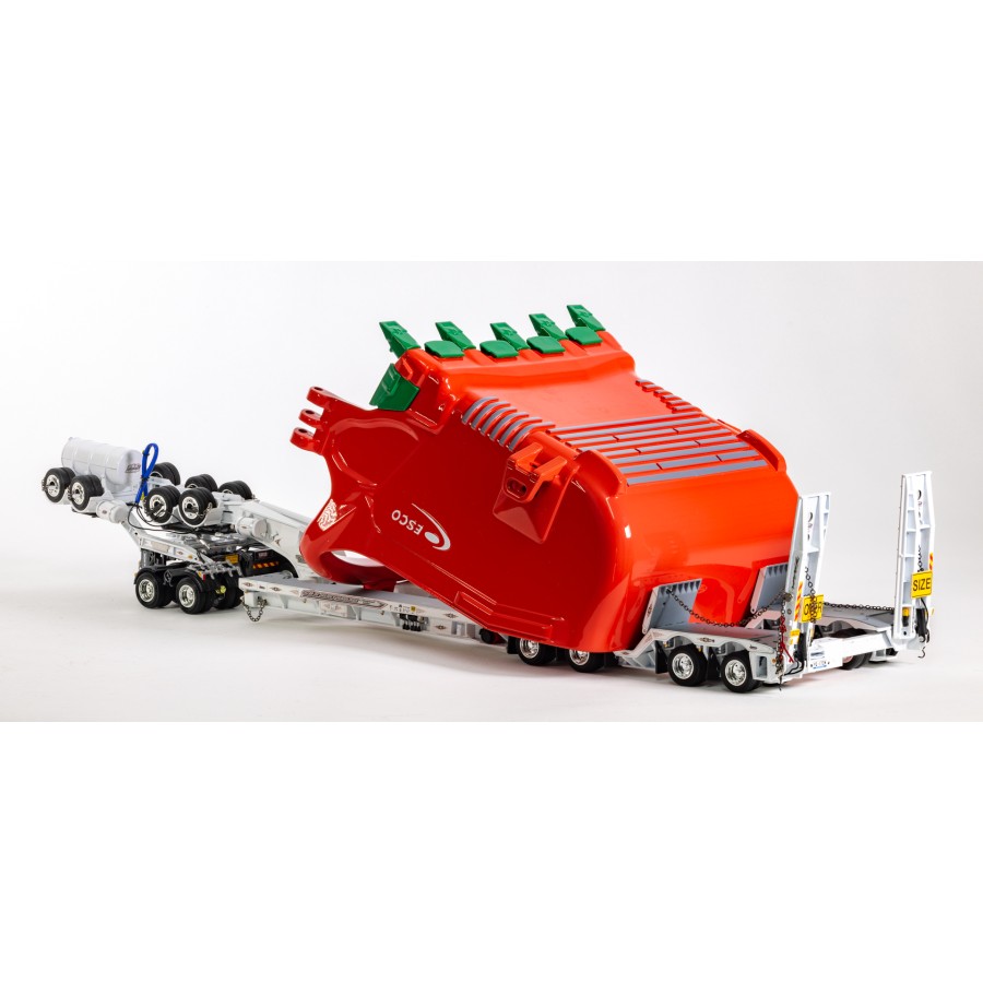 Drake ZT09330 Drake 2x8 Dolly and 4x8 Dragline Bucket Trailer with ESCO Bucket S & S Heavy Haulage - Scale 1:50