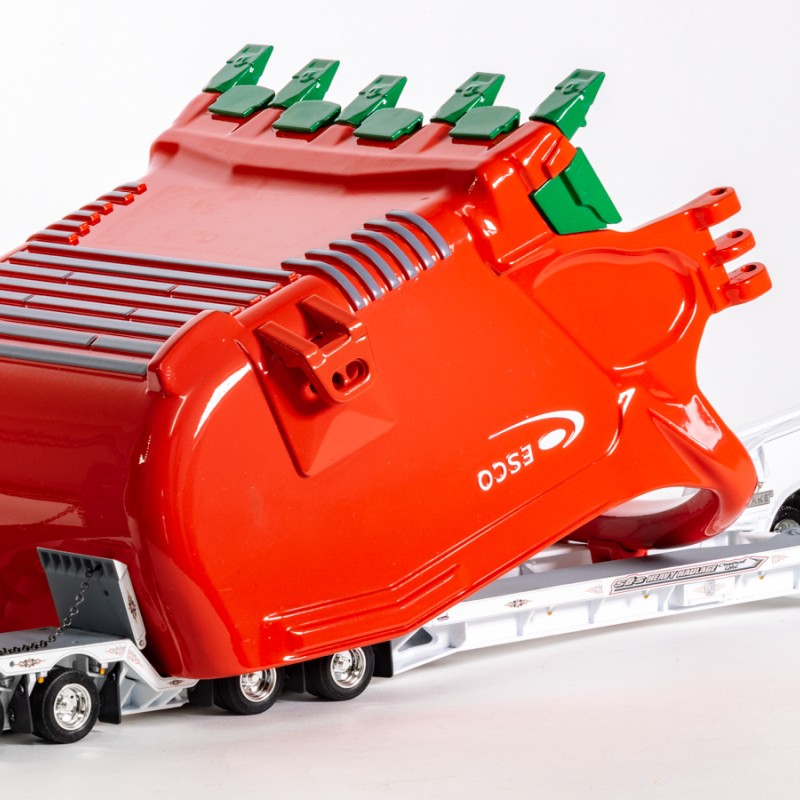 Drake ZT09330 Drake 2x8 Dolly and 4x8 Dragline Bucket Trailer with ESCO Bucket S & S Heavy Haulage - Scale 1:50