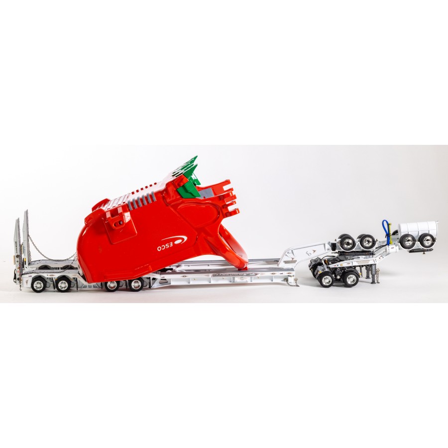 Drake ZT09330 Drake 2x8 Dolly and 4x8 Dragline Bucket Trailer with ESCO Bucket S & S Heavy Haulage - Scale 1:50