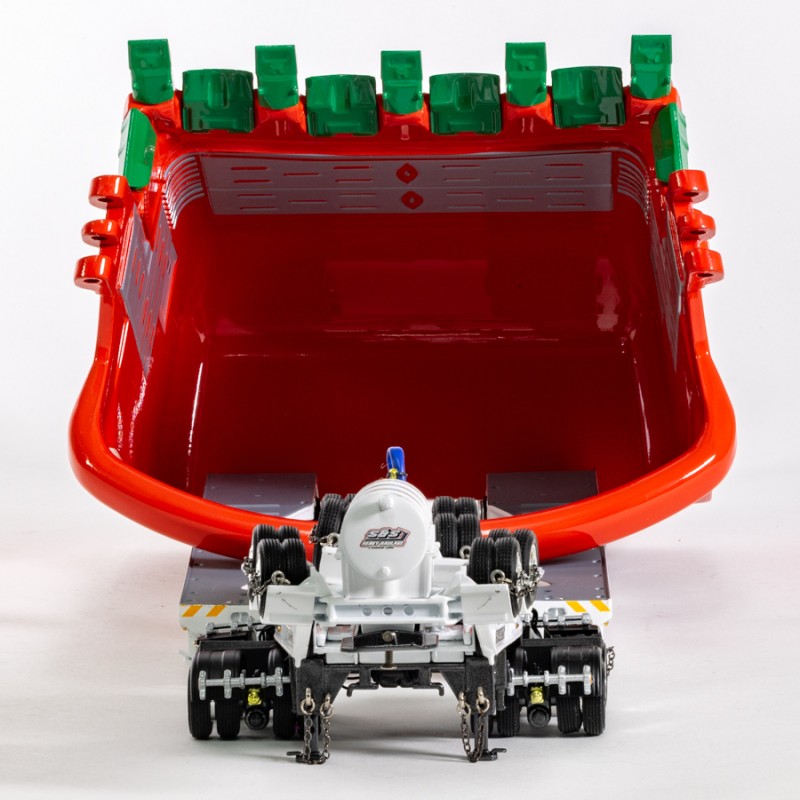 Drake ZT09330 Drake 2x8 Dolly and 4x8 Dragline Bucket Trailer with ESCO Bucket S & S Heavy Haulage - Scale 1:50