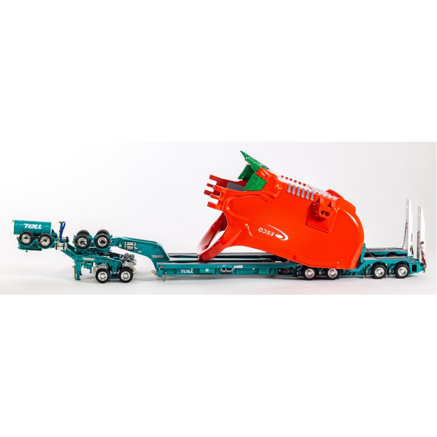 Drake ZT09331 Drake 2x8 Dolly and 4x8 Dragline Bucket Trailer with ESCO Bucket Toll - Scale 1:50
