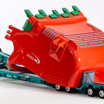 Drake ZT09331 Drake 2x8 Dolly and 4x8 Dragline Bucket Trailer with ESCO Bucket Toll - Scale 1:50