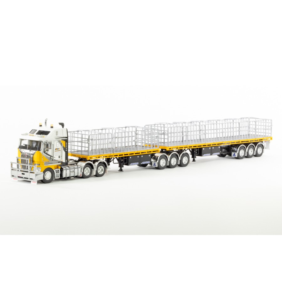 Drake ZT09360 Kenworth K200 Prime Mover with Maxitrans Freighter B Double Combination Big Hill Cranes - Scale 1:50