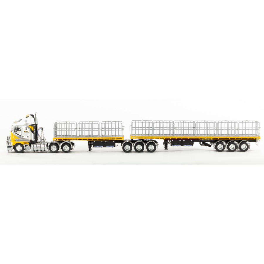 Drake ZT09360 Kenworth K200 Prime Mover with Maxitrans Freighter B Double Combination Big Hill Cranes - Scale 1:50
