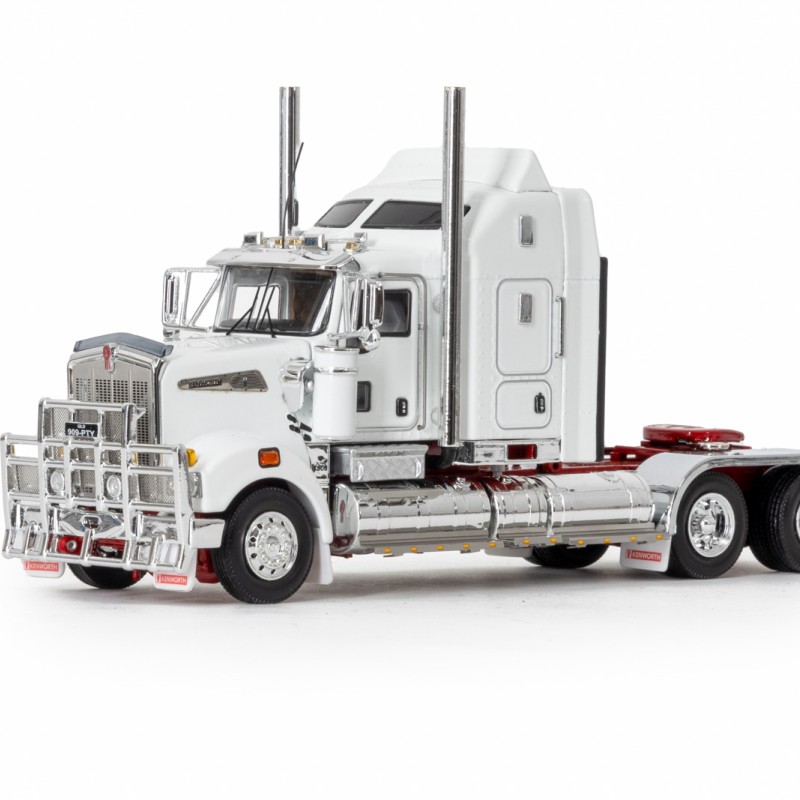 Drake Collectibles Z01638 AUSTRALIAN KENWORTH T909 PRIME MOVER TRUCK 6x4 White Red - Scale 1:50 