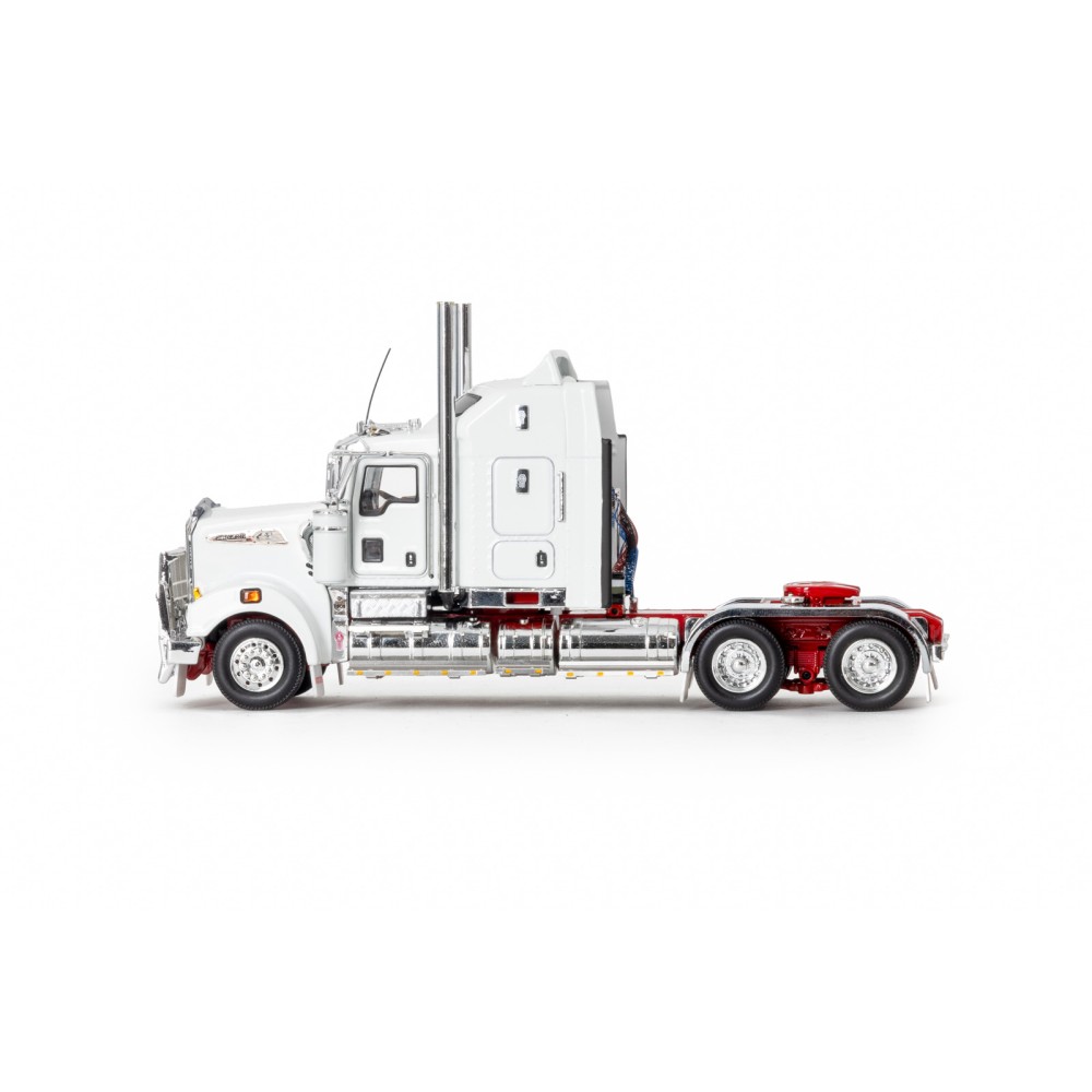 Drake Collectibles Z01638 AUSTRALIAN KENWORTH T909 PRIME MOVER TRUCK 6x4 White Red - Scale 1:50 