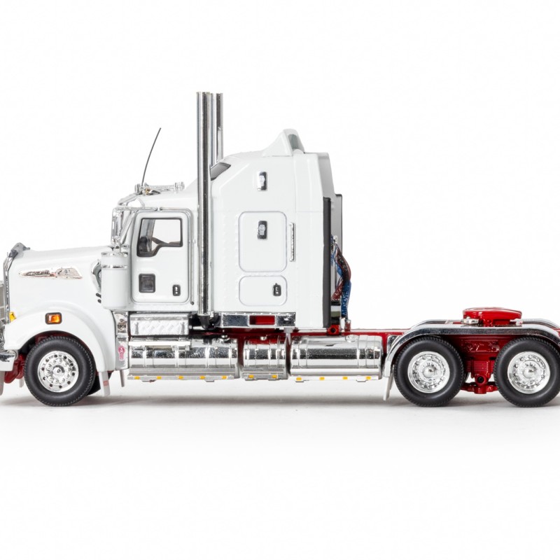 Drake Collectibles Z01638 AUSTRALIAN KENWORTH T909 PRIME MOVER TRUCK 6x4 White Red - Scale 1:50 