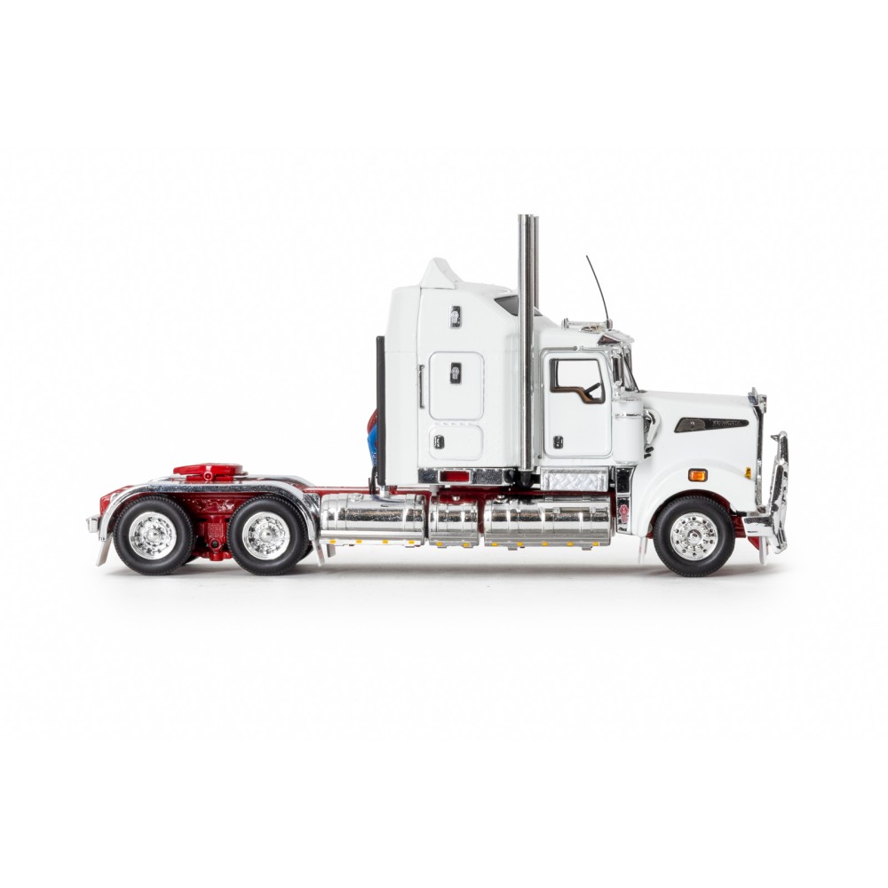 Drake Collectibles Z01638 AUSTRALIAN KENWORTH T909 PRIME MOVER TRUCK 6x4 White Red - Scale 1:50 
