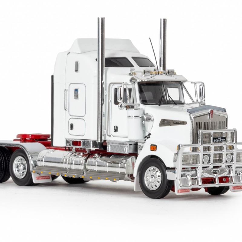 Drake Collectibles Z01638 AUSTRALIAN KENWORTH T909 PRIME MOVER TRUCK 6x4 White Red - Scale 1:50 