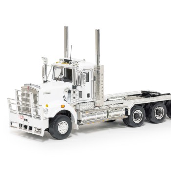 Drake Collectibles Z01646 - Australian Kenworth C509 Day Cab Tri Drive Prime Mover White Black - Scale 1:50
