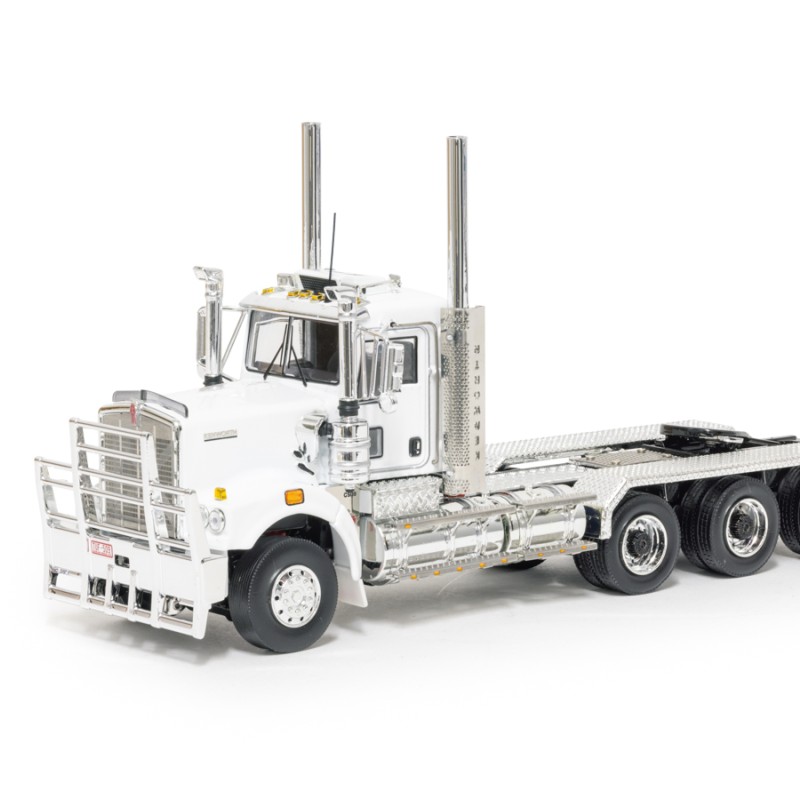 Drake Collectibles Z01646 - Australian Kenworth C509 Day Cab Tri Drive Prime Mover White Black - Scale 1:50