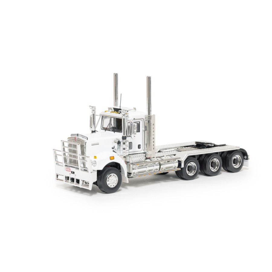 Drake Collectibles Z01646 - Australian Kenworth C509 Day Cab Tri Drive Prime Mover White Black - Scale 1:50