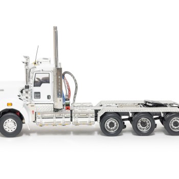 Drake Collectibles Z01646 - Australian Kenworth C509 Day Cab Tri Drive Prime Mover White Black - Scale 1:50