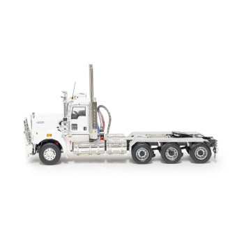 Drake Collectibles Z01646 - Australian Kenworth C509 Day Cab Tri Drive Prime Mover White Black - Scale 1:50