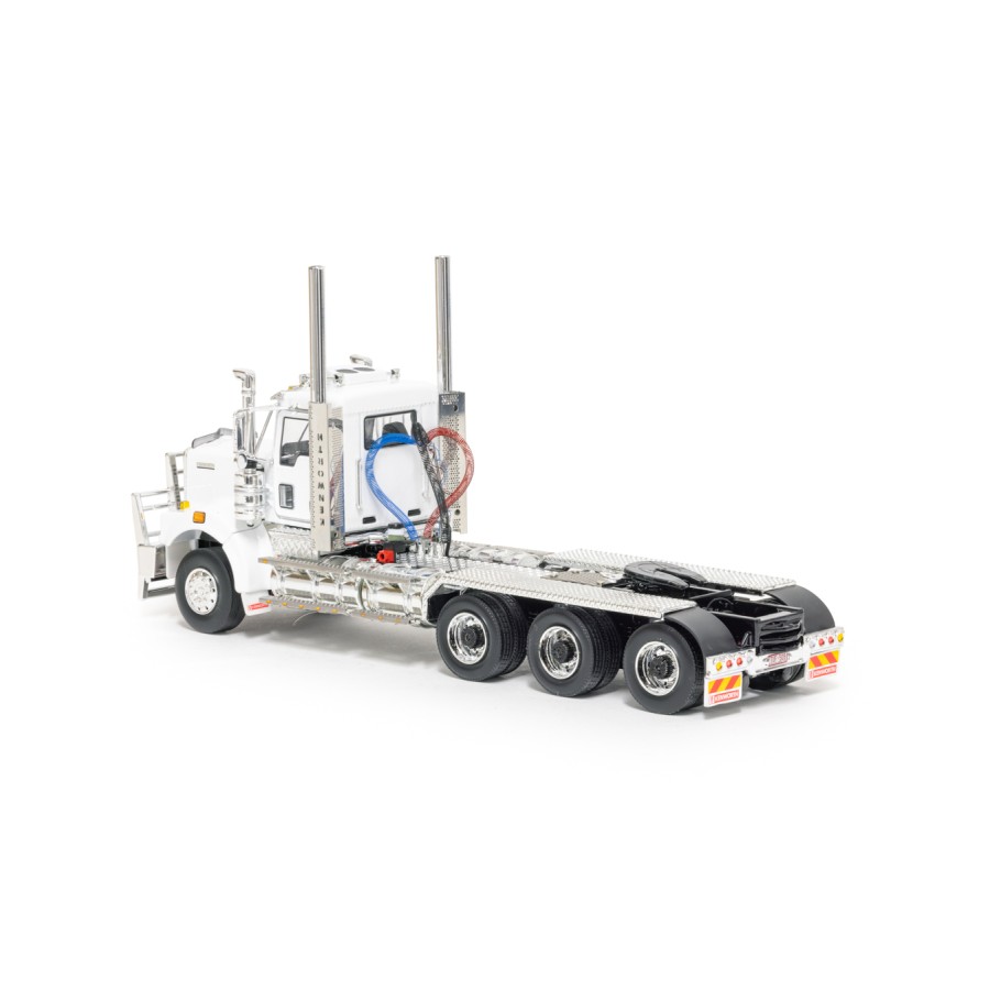 Drake Collectibles Z01646 - Australian Kenworth C509 Day Cab Tri Drive Prime Mover White Black - Scale 1:50
