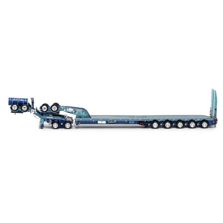 Drake Collectibles ZT09337 AUSTRALIAN Drake 5x8 Swingwing Drop Deck Trailer and 2x8 Dolly Mactrans Heavy Haulage - Scale 1:50