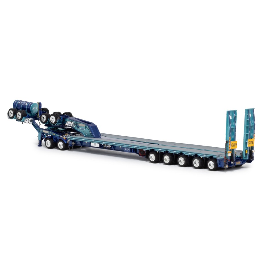 Drake Collectibles ZT09337 AUSTRALIAN Drake 5x8 Swingwing Drop Deck Trailer and 2x8 Dolly Mactrans Heavy Haulage - Scale 1:50