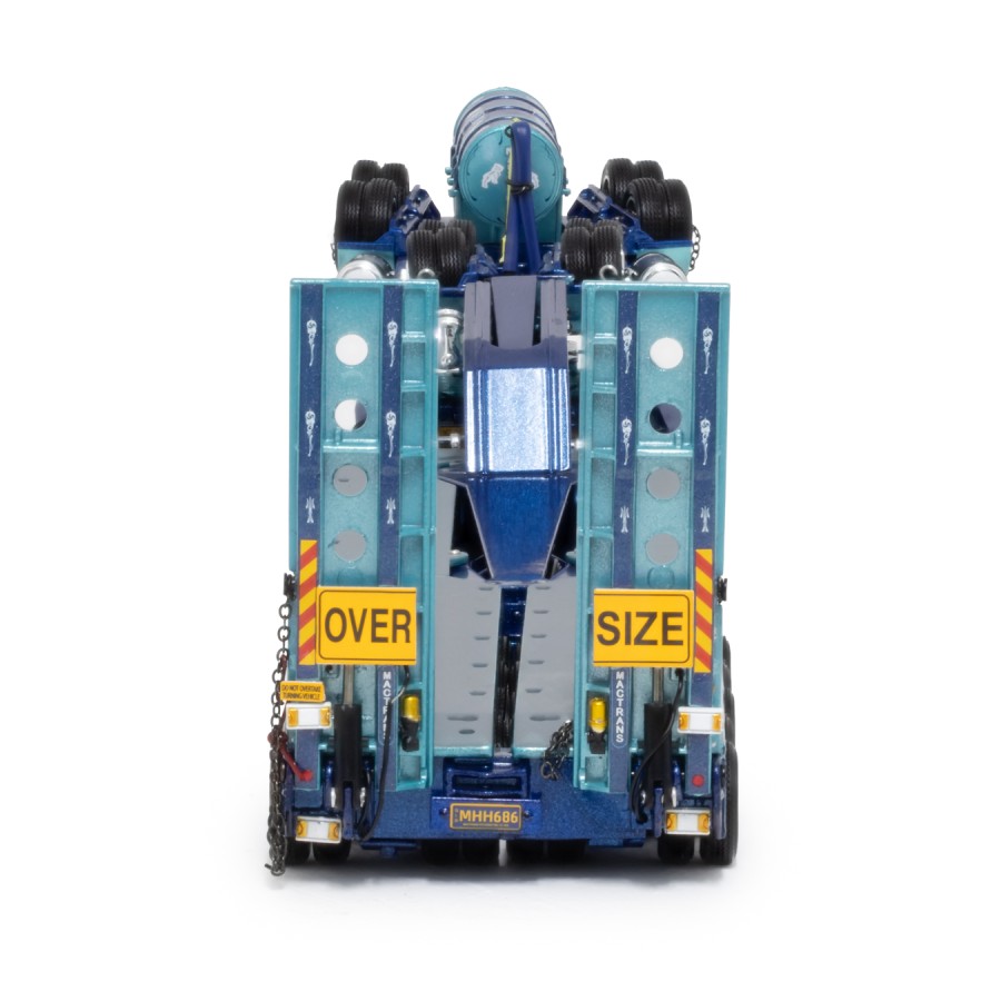 Drake Collectibles ZT09337 AUSTRALIAN Drake 5x8 Swingwing Drop Deck Trailer and 2x8 Dolly Mactrans Heavy Haulage - Scale 1:50