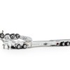 Drake ZT09338 AUSTRALIAN Drake 4x8 Swingwing Drop Deck Trailer and 2x8 Dolly White Heavy Haulage - Scale 1:50