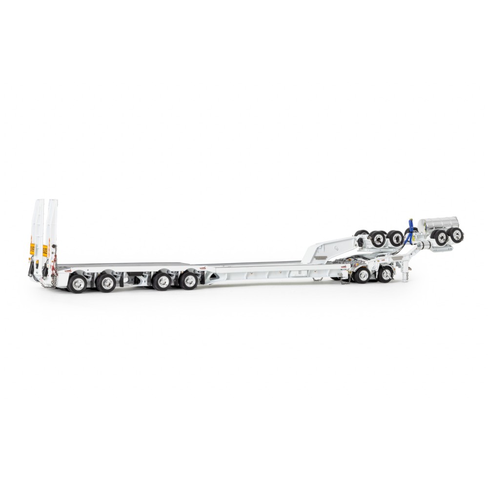 Drake ZT09338 AUSTRALIAN Drake 4x8 Swingwing Drop Deck Trailer and 2x8 Dolly White Heavy Haulage - Scale 1:50