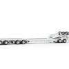 Drake ZT09338 AUSTRALIAN Drake 4x8 Swingwing Drop Deck Trailer and 2x8 Dolly White Heavy Haulage - Scale 1:50