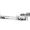 Drake ZT09338 AUSTRALIAN Drake 4x8 Swingwing Drop Deck Trailer and 2x8 Dolly White Heavy Haulage - Scale 1:50