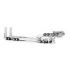 Drake ZT09338 AUSTRALIAN Drake 4x8 Swingwing Drop Deck Trailer and 2x8 Dolly White Heavy Haulage - Scale 1:50