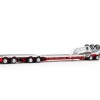 Drake ZT09339 AUSTRALIAN Drake 4x8 Swingwing Drop Deck Trailer and 2x8 Dolly White Red Heavy Haulage - Scale 1:50