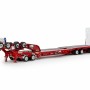 Drake ZT09340 AUSTRALIAN Drake 4x8 Swingwing Drop Deck Trailer and 2x8 Dolly Rosso Red Heavy Haulage - Scale 1:50