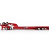Drake ZT09340 AUSTRALIAN Drake 4x8 Swingwing Drop Deck Trailer and 2x8 Dolly Rosso Red Heavy Haulage - Scale 1:50