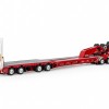 Drake ZT09340 AUSTRALIAN Drake 4x8 Swingwing Drop Deck Trailer and 2x8 Dolly Rosso Red Heavy Haulage - Scale 1:50