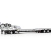 Drake ZT09342 AUSTRALIAN Drake 4x8 Swingwing Drop Deck Trailer and 2x8 Dolly White Black Heavy Haulage - Scale 1:50