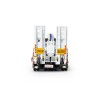 Drake ZT09342 AUSTRALIAN Drake 4x8 Swingwing Drop Deck Trailer and 2x8 Dolly White Black Heavy Haulage - Scale 1:50
