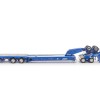 Drake ZT09344 Drake 4x8 Swingwing Gooseneck Drop Deck Trailer and 2x8 Dolly McAleese Light Blue - Scale 1:50