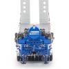 Drake ZT09344 Drake 4x8 Swingwing Gooseneck Drop Deck Trailer and 2x8 Dolly McAleese Light Blue - Scale 1:50