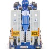 Drake ZT09344 Drake 4x8 Swingwing Gooseneck Drop Deck Trailer and 2x8 Dolly McAleese Light Blue - Scale 1:50