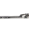 Drake ZT09345 Drake 4x8 Swingwing Gooseneck Drop Deck Trailer and 2x8 Dolly Gloss Black - Scale 1:50