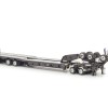 Drake ZT09345 Drake 4x8 Swingwing Gooseneck Drop Deck Trailer and 2x8 Dolly Gloss Black - Scale 1:50